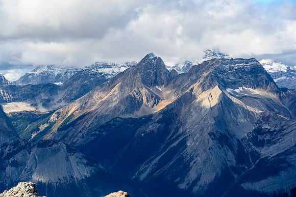 Byng Mountain with Assiniboine at bg right.