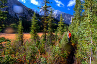 Hiking along Commonwealth Creek.