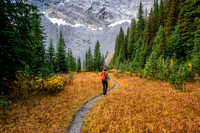 Hiking into the back of the Commonwealth Creek valley.