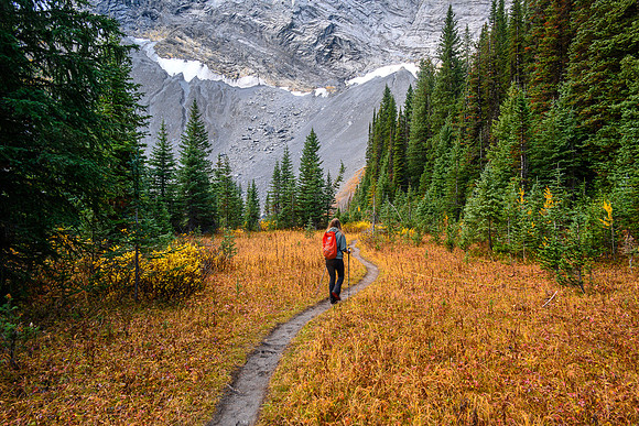 Hiking into the back of the Commonwealth Creek valley.