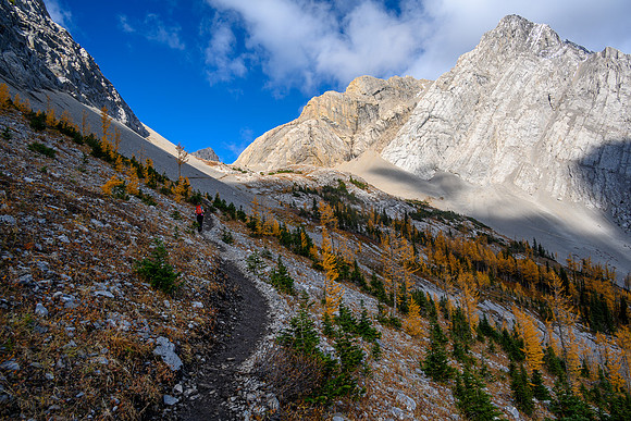 Hiking up to Smuts Pass.