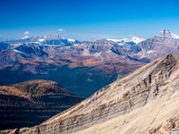 Mount Daly at left with Balfour and Hector at right.