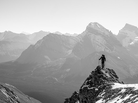 Phil on the summit ridge.