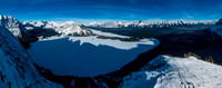 Kananaskis Lakes from the ridge.
