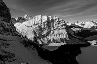 An outlier of Mount Lyautey rises steeply above Hidden Lake - the access to the Aster Lake region goes past this lake.