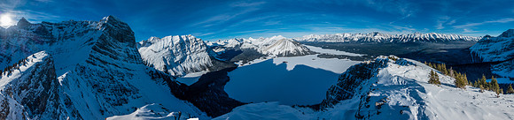 Sarrail, Hidden Lake, Nomad, Invincible, Indefatigable, the Opal Range and the Turret at far right with Fox rising beyond.