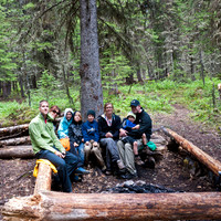 At the first lake. This is as far as we got today.