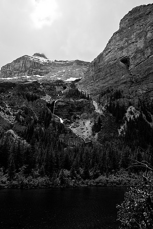 Looking across the first lake. The third lake is at the top of this picture.