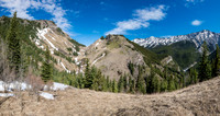 Looking across a gap between the first high point on approach at the next one. Essentially this hike navigates over a series of ridges to the high point on Stony Ridge.