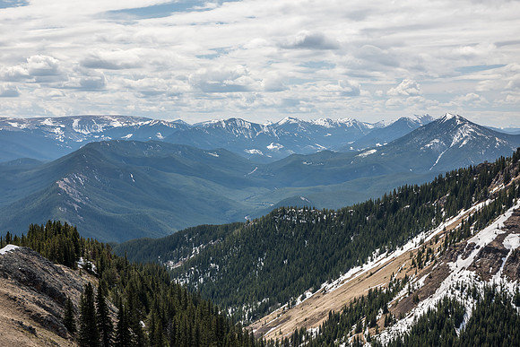 Looking south.