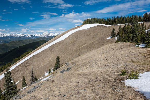 Finally we spot our summit and the fourth ridge - really a part of the third but still distinct.