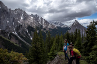 The views open up as we finally get off the steep west slopes onto the ridge.