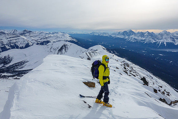 The summit of Hector South Peak.