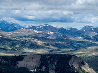 Telephoto over the Sunshine Meadows towards Wawa Ridge.