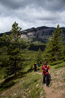 Ascending the easy lower trail.