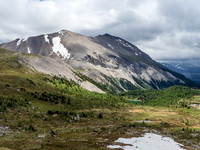 Great views towards Golden Mountain which would become the third peak of the day for us, many hours later.