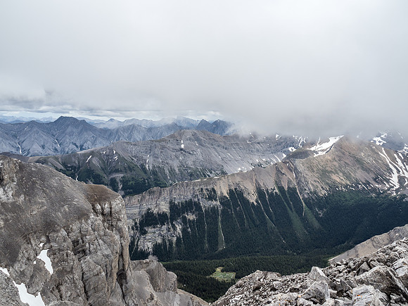 Views from the summit of Fatigue Mountain.