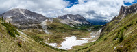 More great views from the ascent showing Fatigue at left and Golden Mountain at center distance with Fatigue Pass in between.