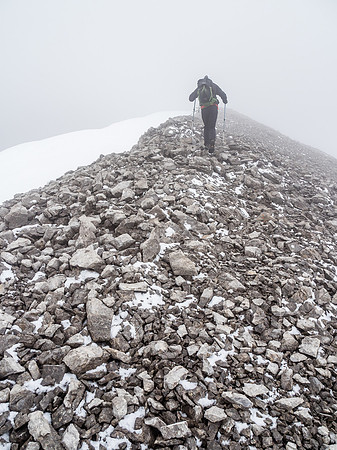 Summit ridge of Fatigue Mountain.