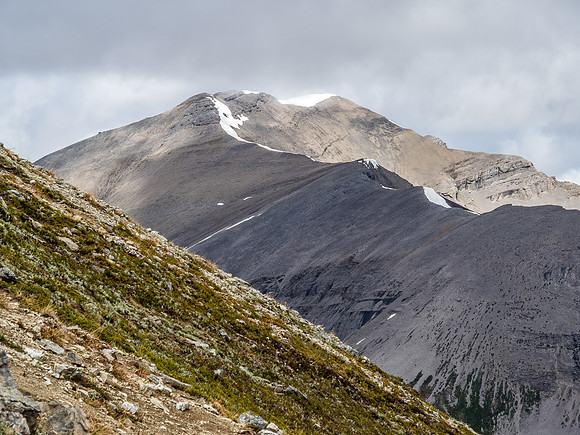 "Little" Fatigue's summit comes into view as we descend.
