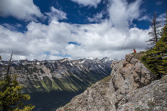 A nice vantage point on the way up.