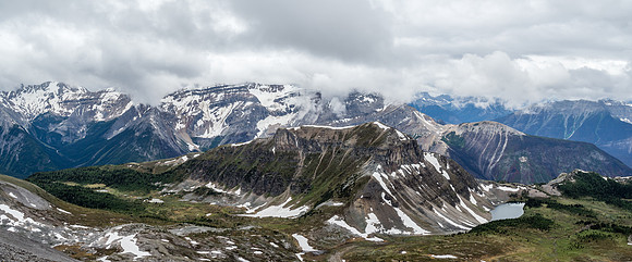 Higher than Citadel Peak and entering the clouds.