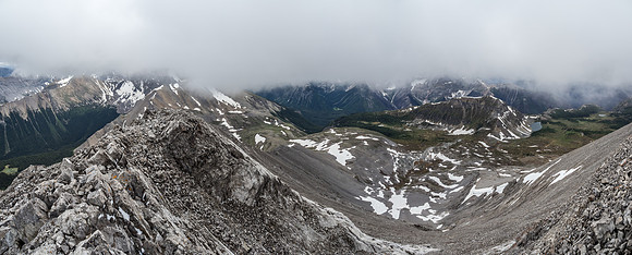 Views off the summit of Fatigue Mountain.
