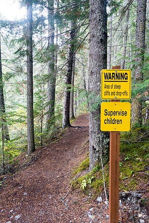 Too many yellow signs, or too many dumb hikers? Your choice.
