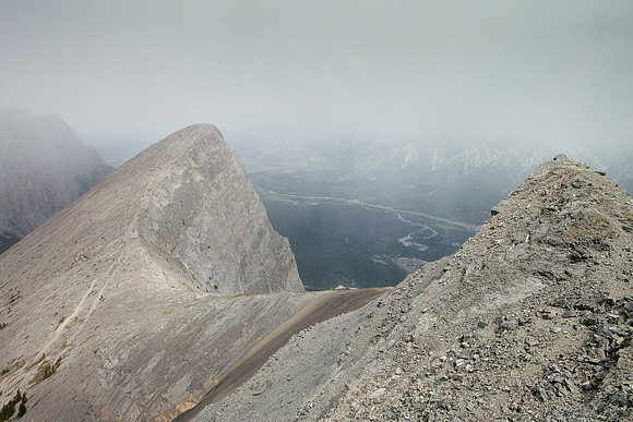 The trails up to the summit of Ha Ling are far more often traveled than the trail up to Miners Peak.