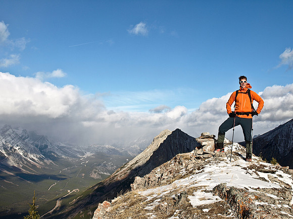 Vern on the Summit of King Creek Ridge.