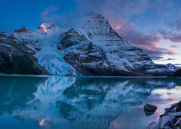 Mount Robson and Berg Lake.