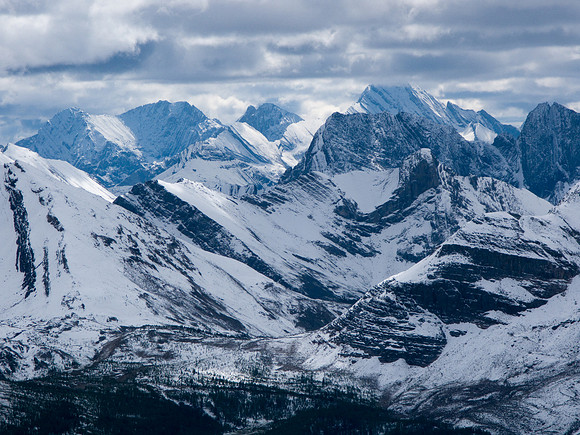 The views extend all the way back to Alberta.