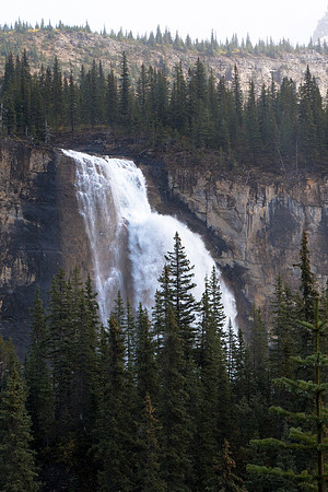 The trail actually goes right past the falls on the opposite side of the valley before looping around and back to it again.