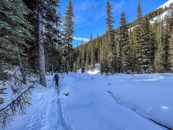 Exiting Headwall Creek