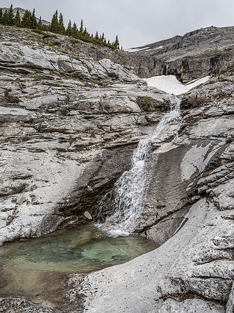 A nice pool of water along the drainage - no shortage of fresh water on this trip.