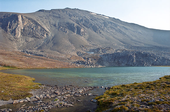 A refreshing tarn that we took a dip in on the way back down from Antler Ridge.