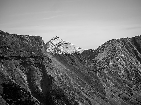 A better view of Junction Mountain just visible to the east.