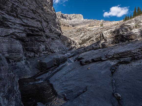 Canyon scenery on exit.
