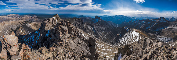 Summit views east.