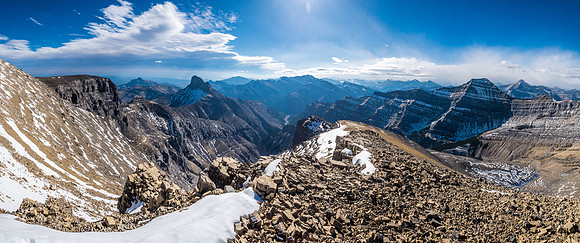 Great views south.