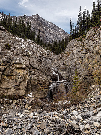Looking sideways (left) at the Astral Peak junction / drainage.