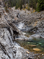 Nice ledges to ascend along the creek.