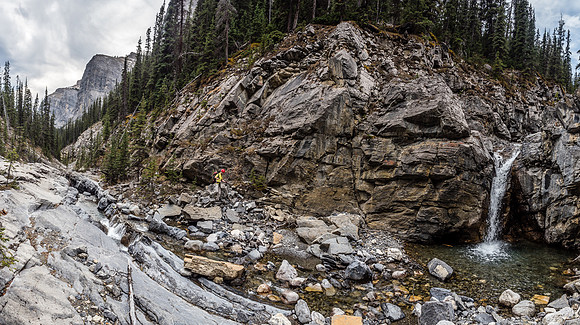 In the canyon.