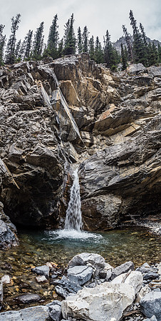 In the canyon.