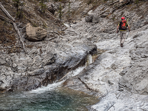 In the canyon.