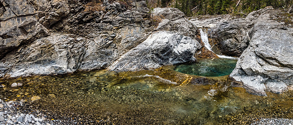 One of the most gorgeous sections of the creek had a natural bathtub feature. Too bad it's not a hot tub.