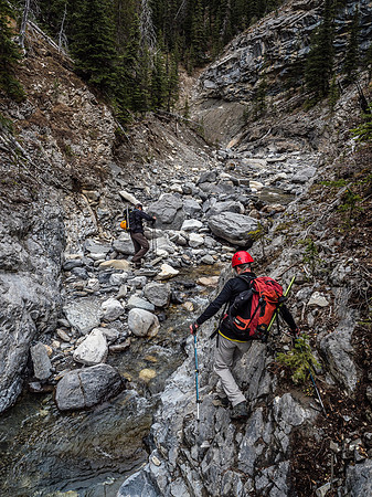 I was very surprised that in such a dry area, the creek was still flowing so vigorously. It makes me wonder if our route would even be possible earlier in the year?