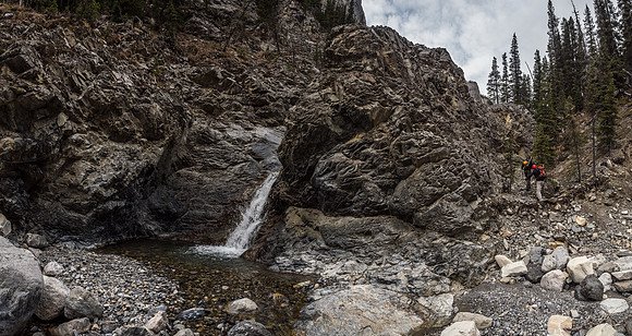 There are many of these sublime little falls along Claw Creek. Almost every one of them has to be bypassed on either the right or left side.