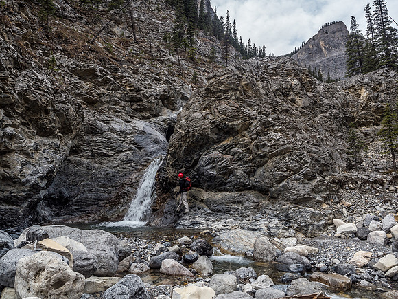 There are many of these sublime little falls along Claw Creek. Almost every one of them has to be bypassed on either the right or left side.