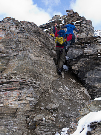 The ridge is actually fun scrambling in places.